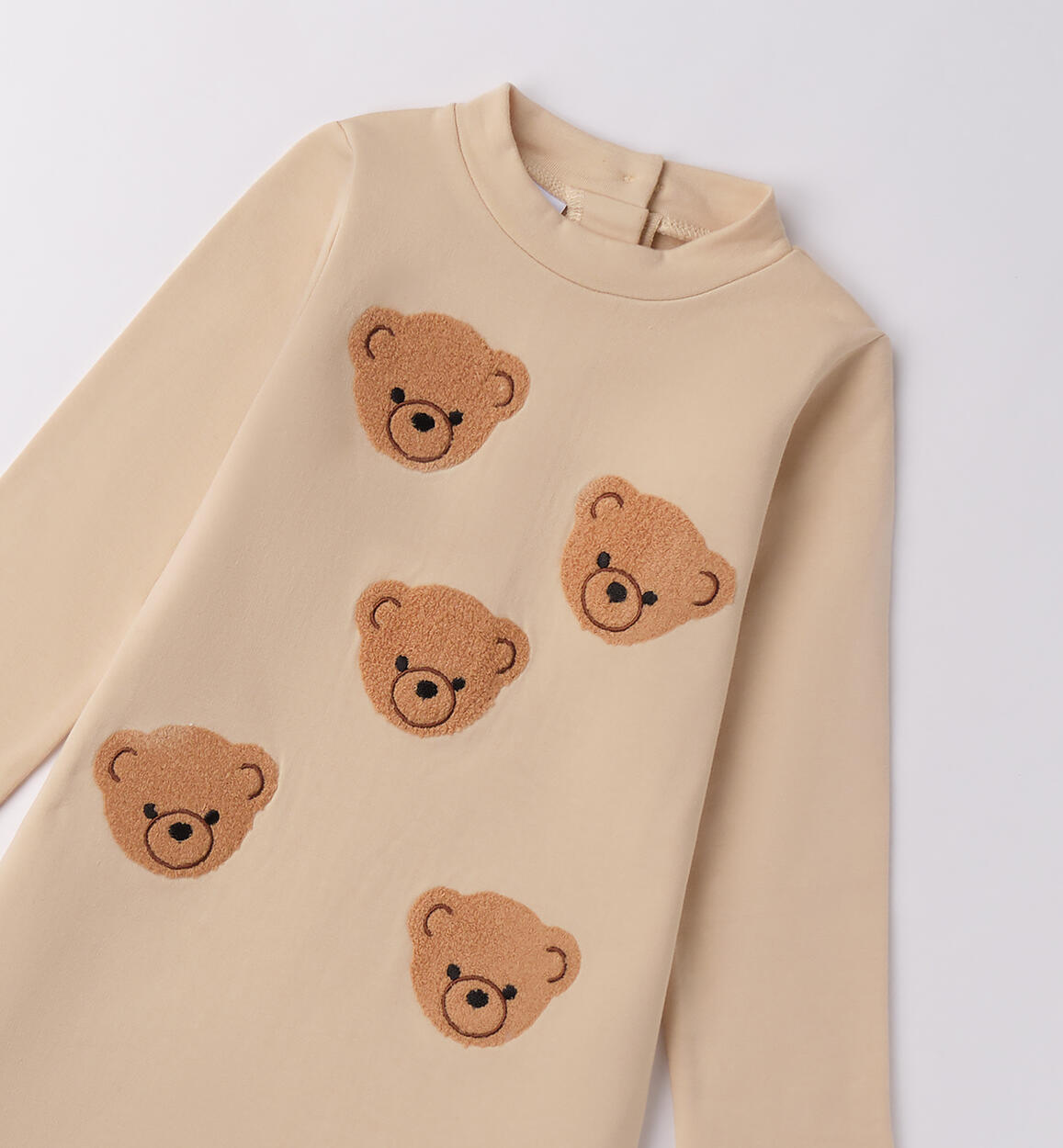 Abito bambina con orsetti BEIGE-0924 - 1444F37900