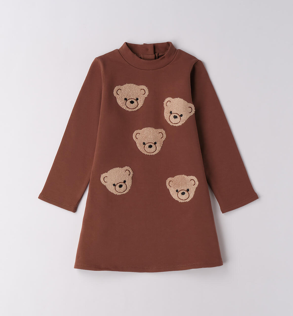 Abito bambina con orsetti MARRONE iDO