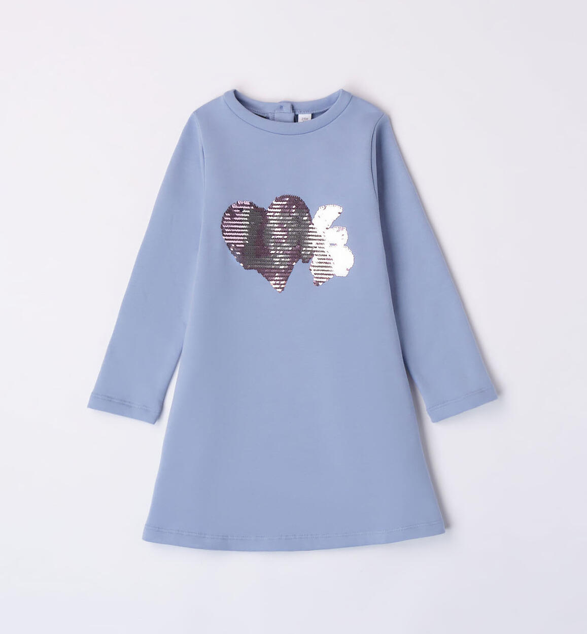 Sarabanda sequinned dress for girls from 12 months to 8 years BLUE Sarabanda