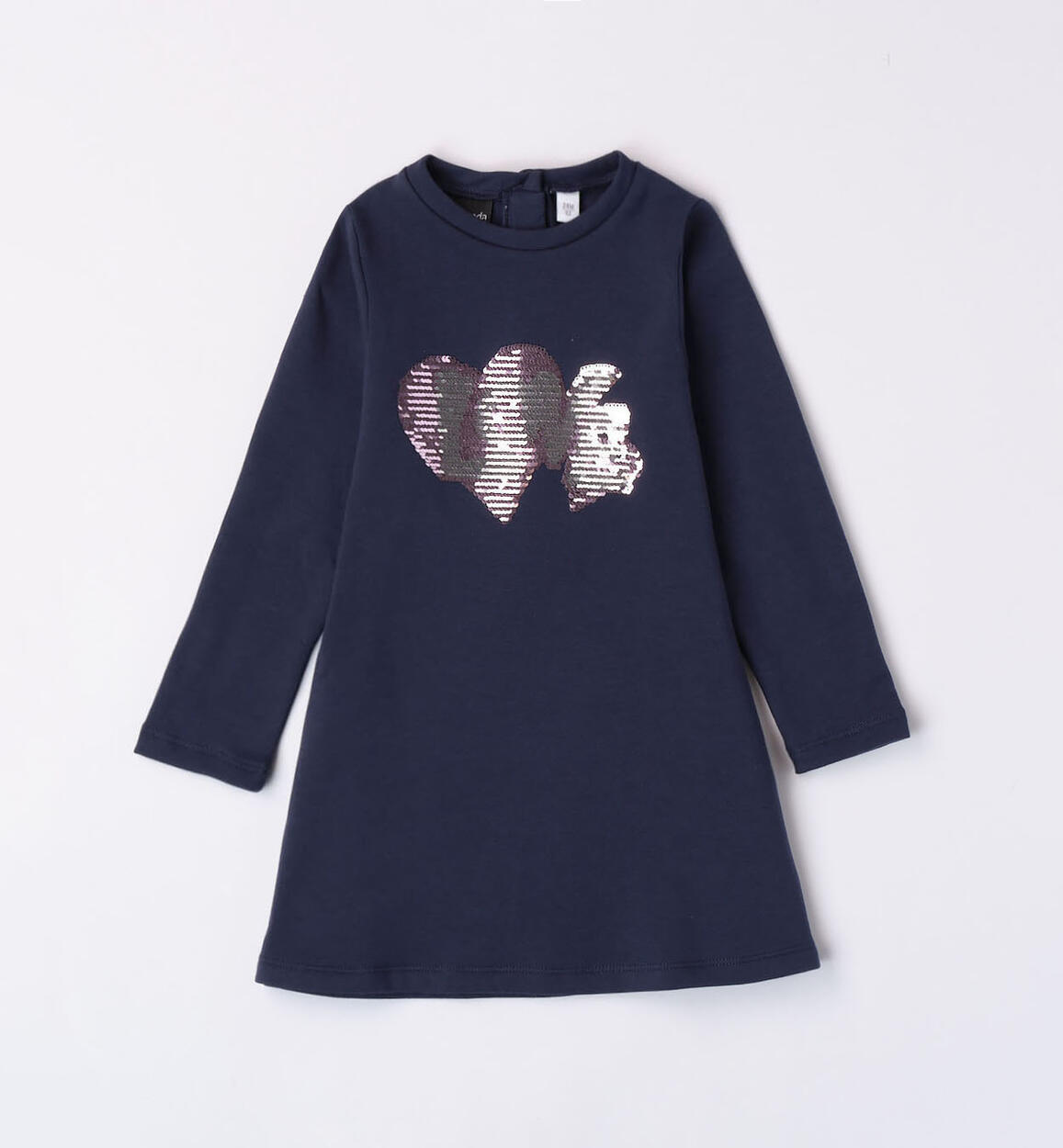 Sarabanda sequinned dress for girls from 12 months to 8 years BLUE Sarabanda