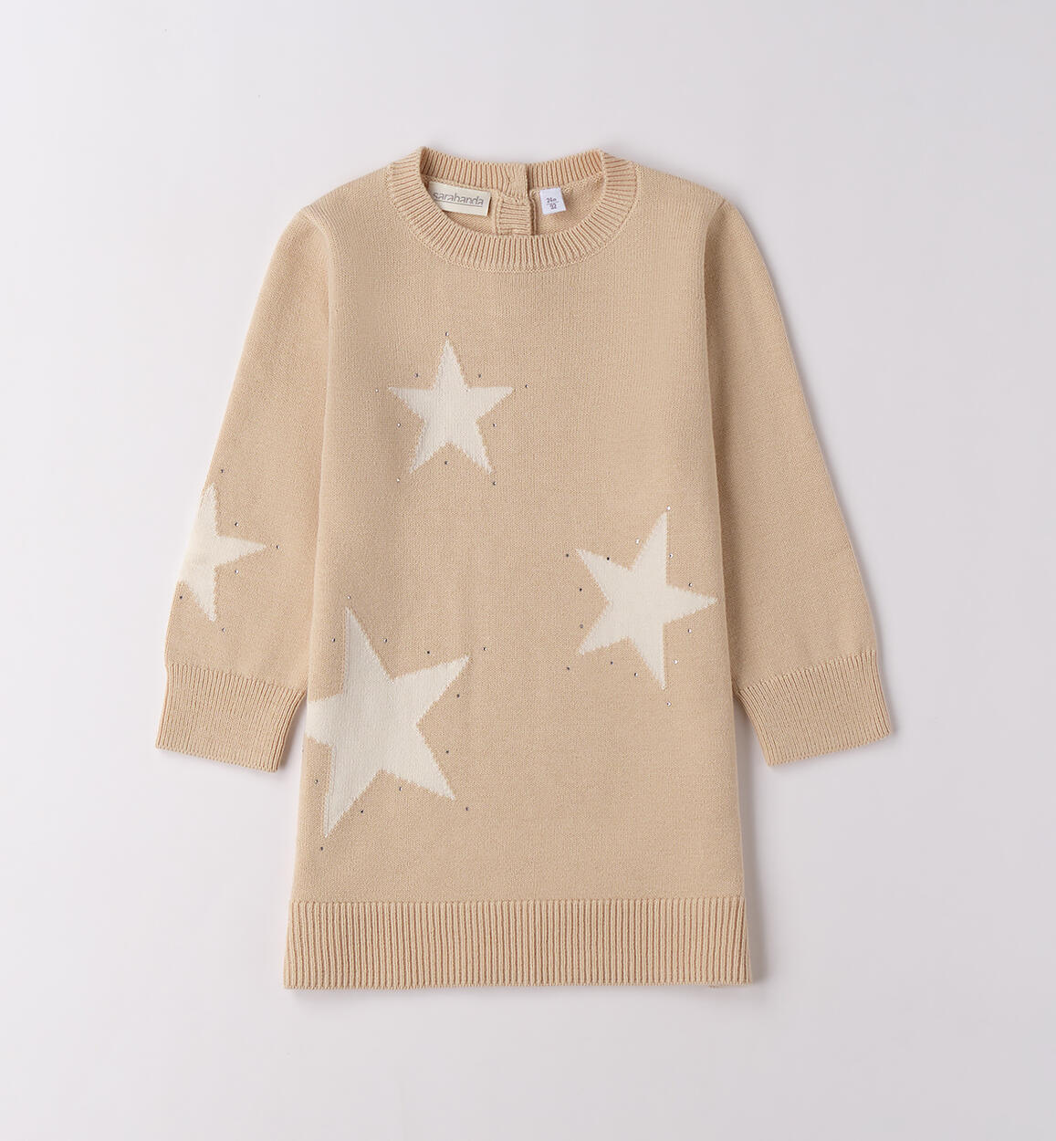 Abito bambina con stelle BEIGE Sarabanda