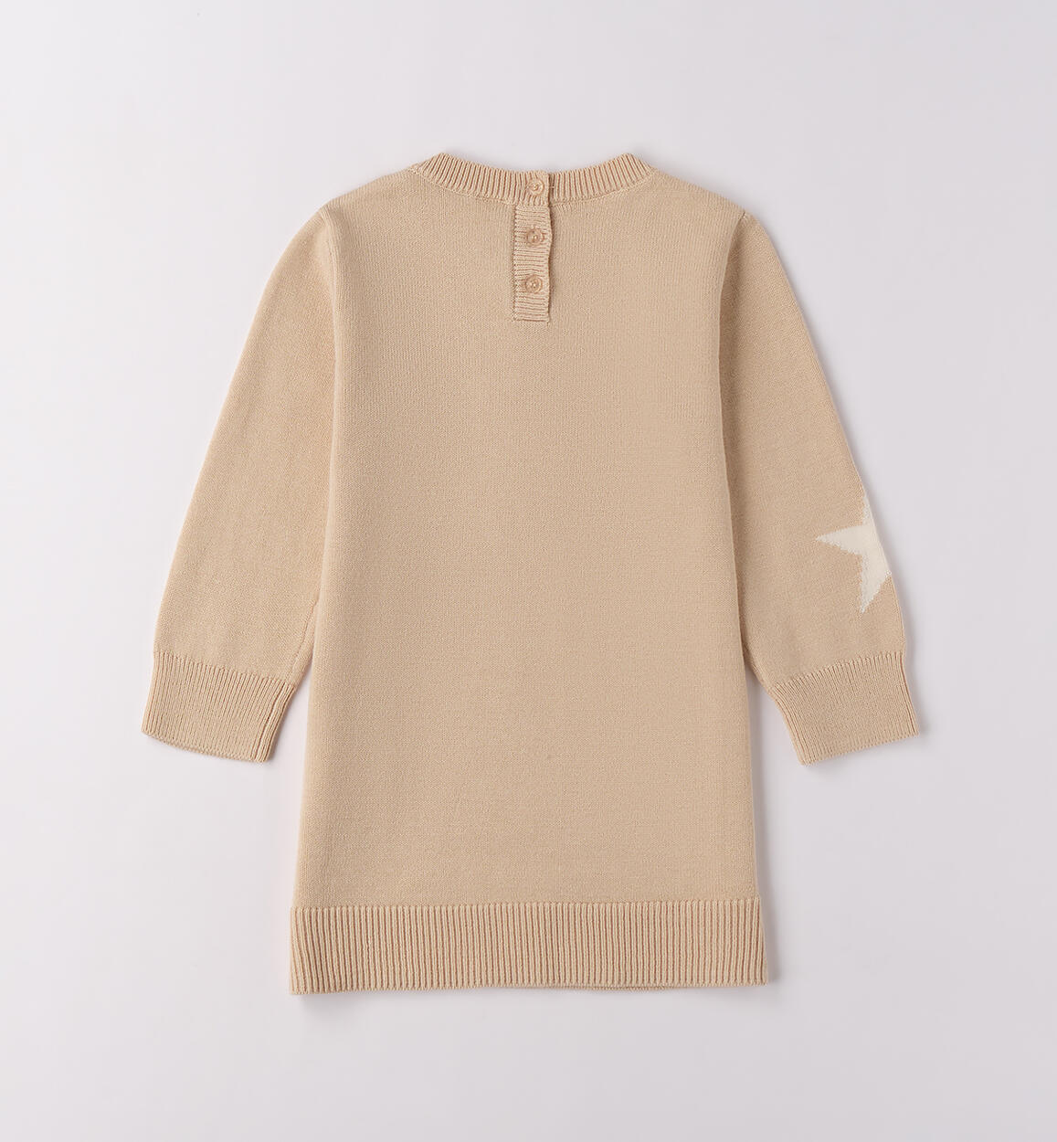 Abito bambina con stelle BEIGE-0924 - 1440F33800