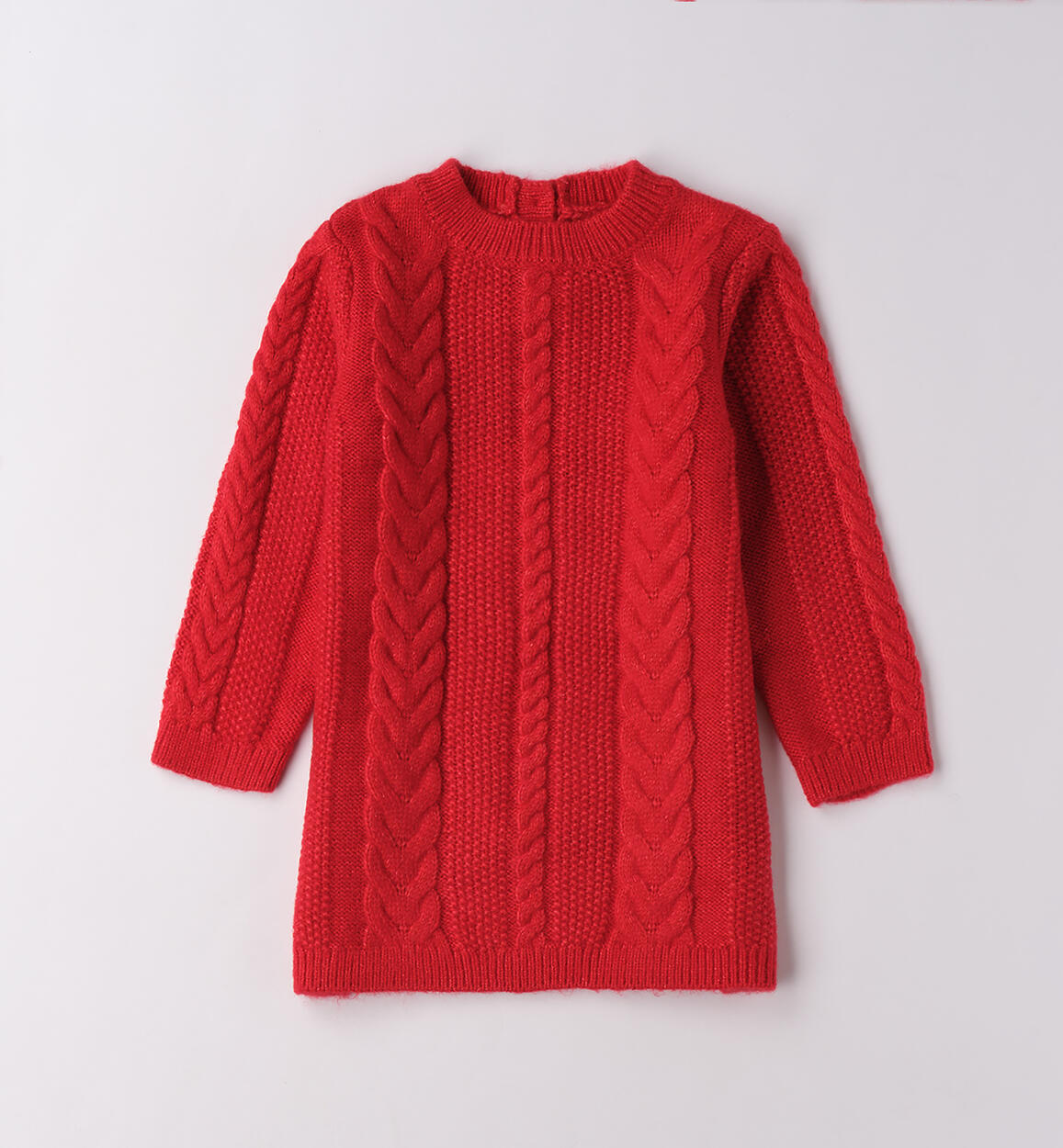 Abito bambina con trecce ROSSO iDO
