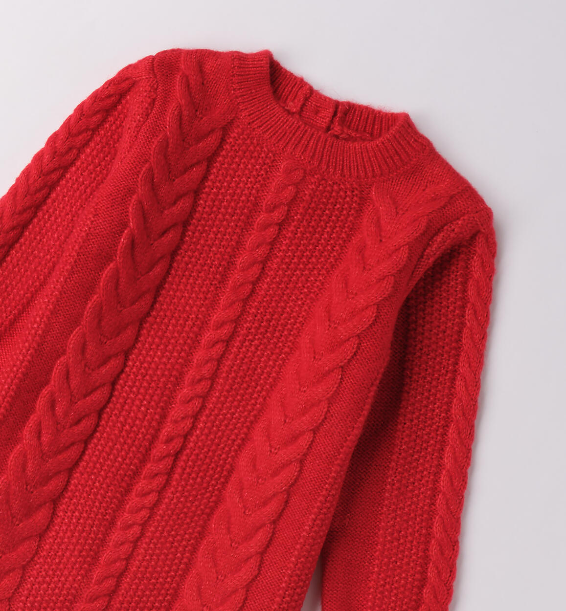 Abito bambina con trecce ROSSO-2253 - 1444F37600