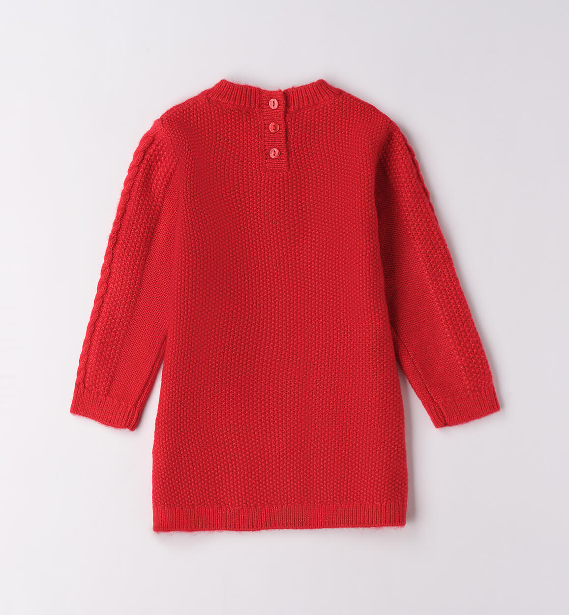 Abito bambina con trecce ROSSO-2253 - 1444F37600