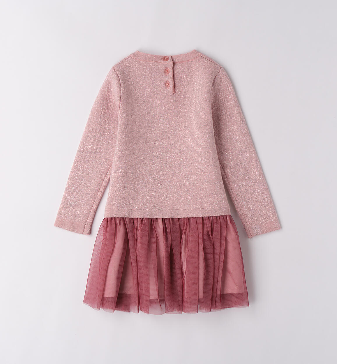 Abito bambina con tulle ROSA-2524 - 1440F34000