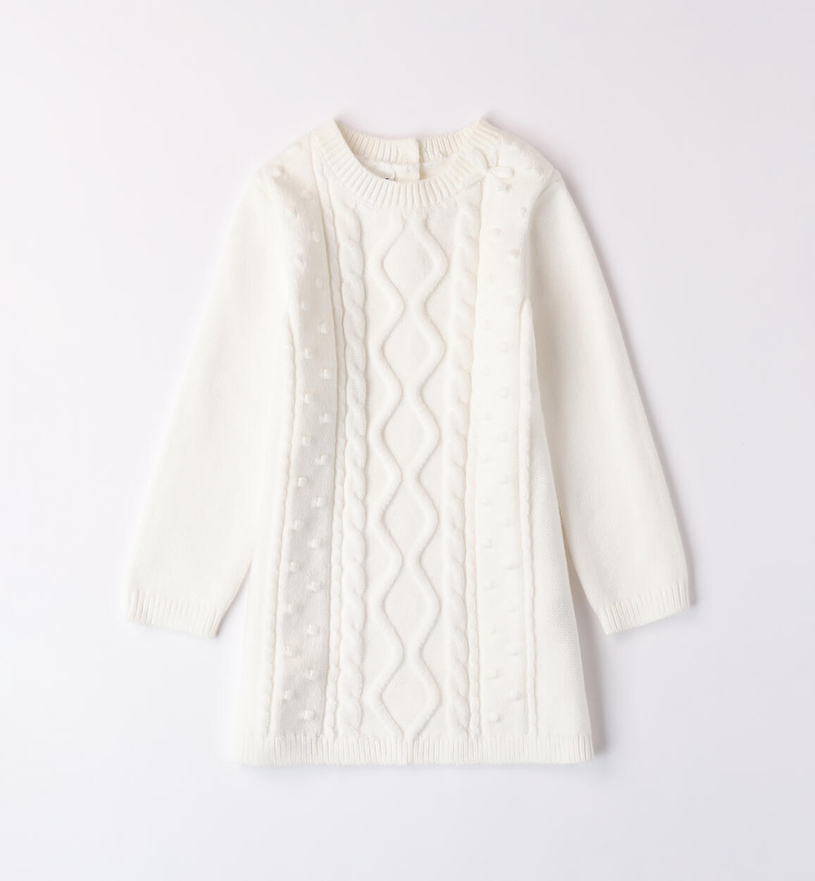 Abito bambina in tricot PANNA iDO