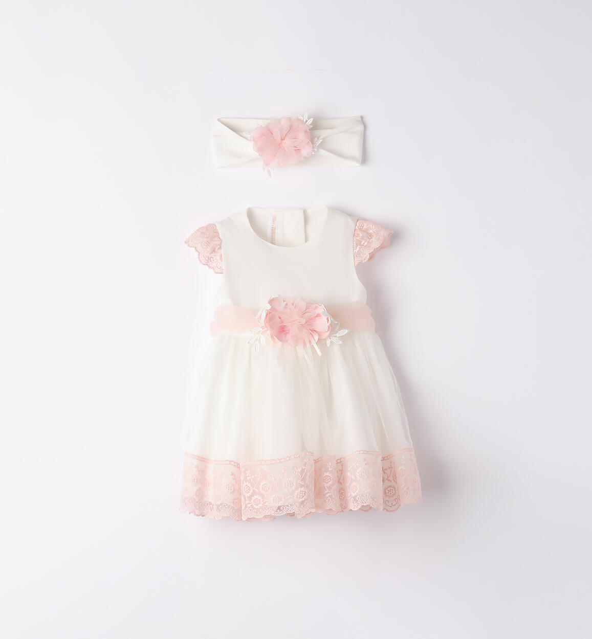 Abito battesimo bimba ROSA Minibanda