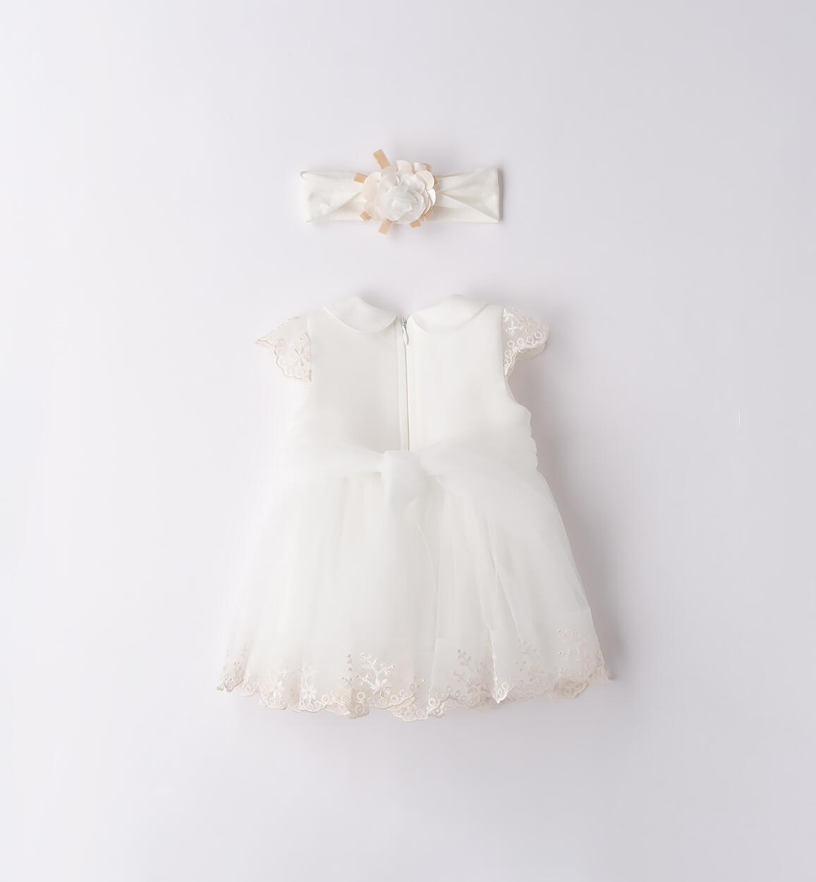 Abito battesimo neonata PANNA-0112 - 0443F72300