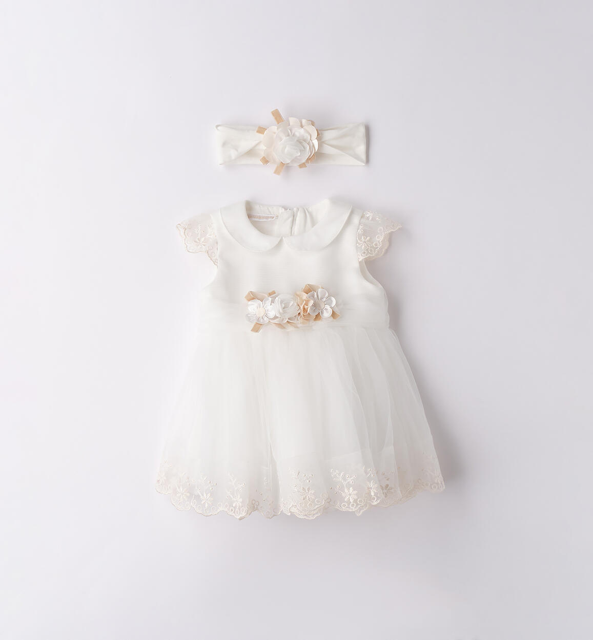 Abito battesimo neonata PANNA-0112 - 0443F72300