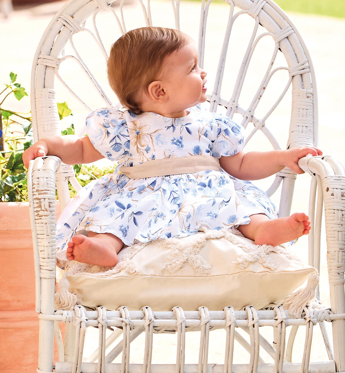 Abito bimba cerimonia AZZURRO Minibanda