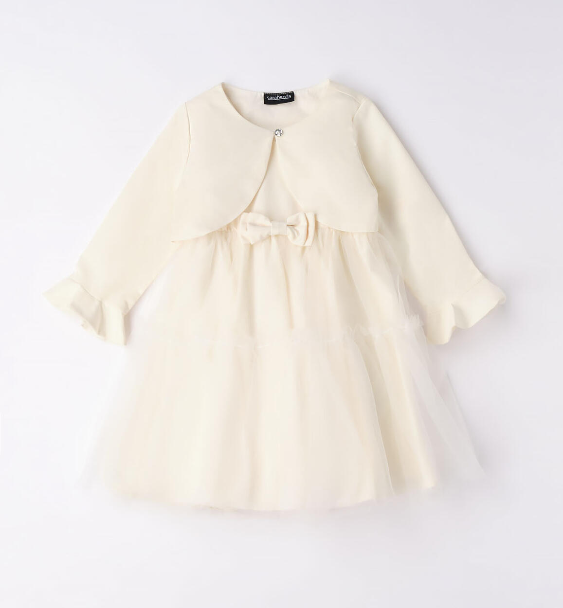 Abito cerimonia con coprispalle bambina PANNA Sarabanda