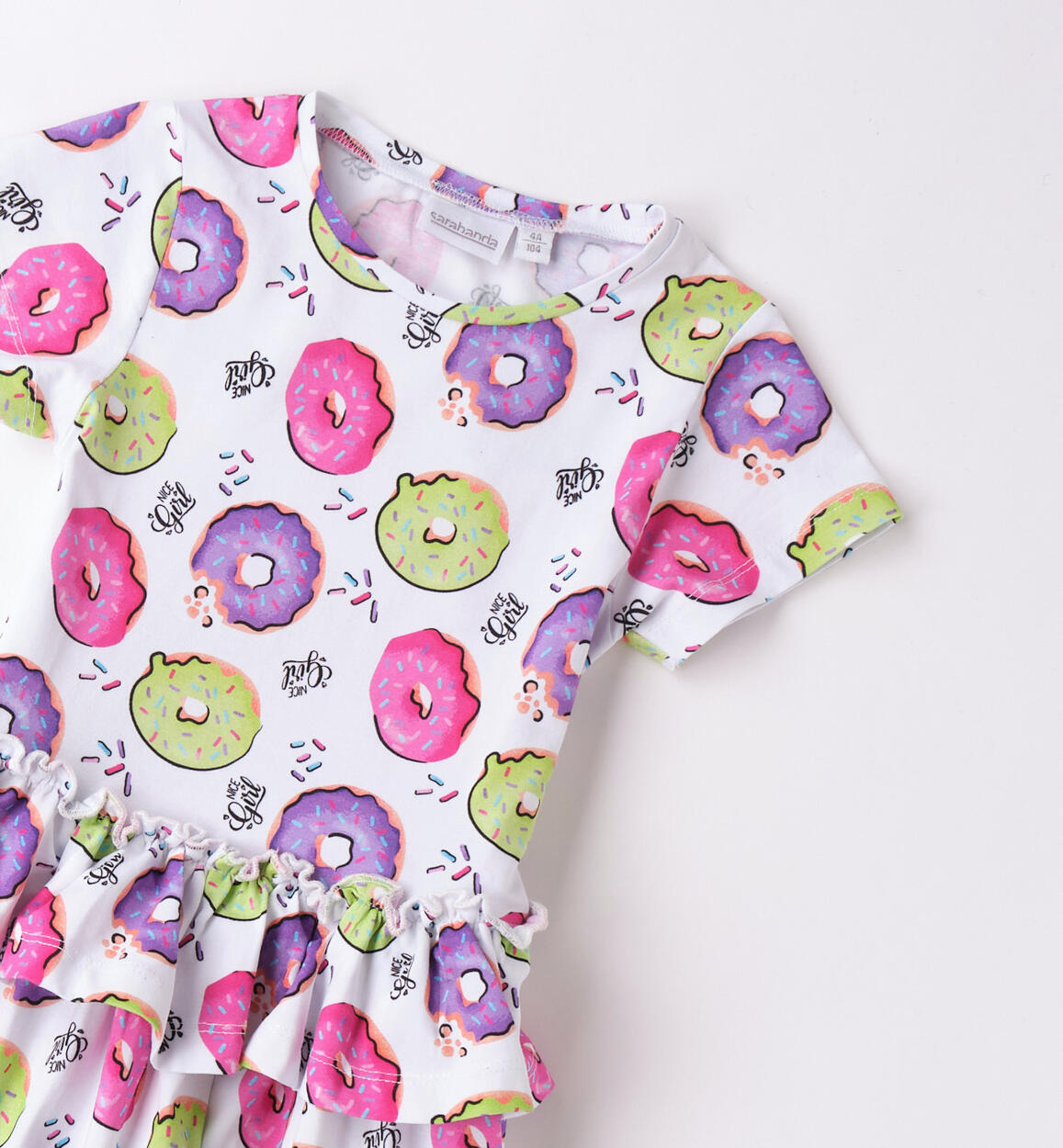 Abito da bambina BIANCO-MULTICOLOR-6BDD - 1450B25600