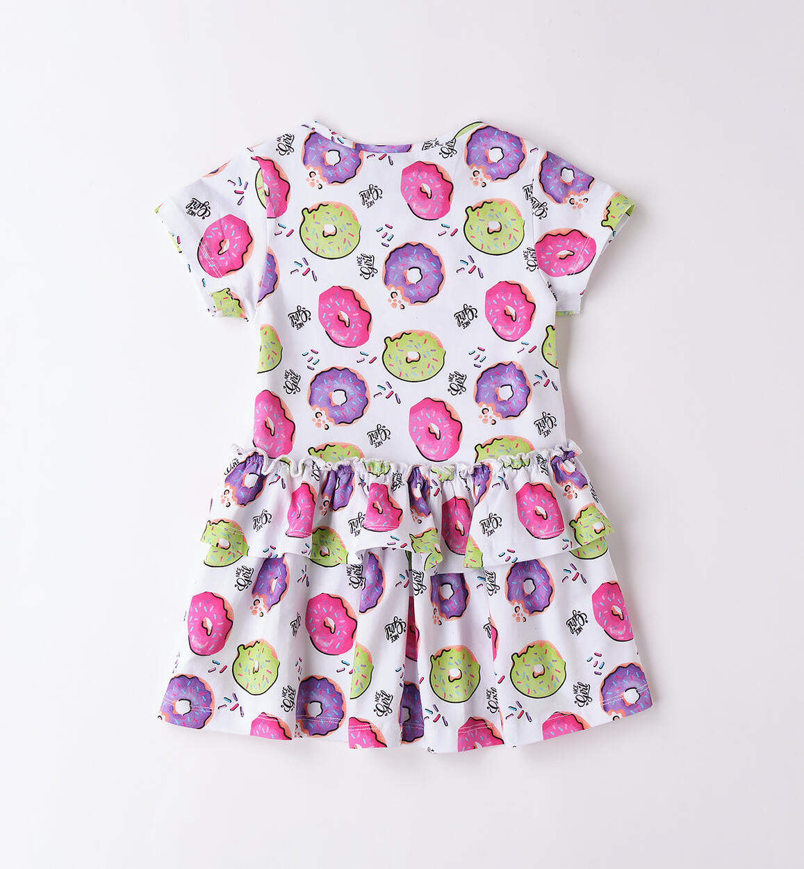 Abito da bambina BIANCO-MULTICOLOR-6BDD - 1450B25600
