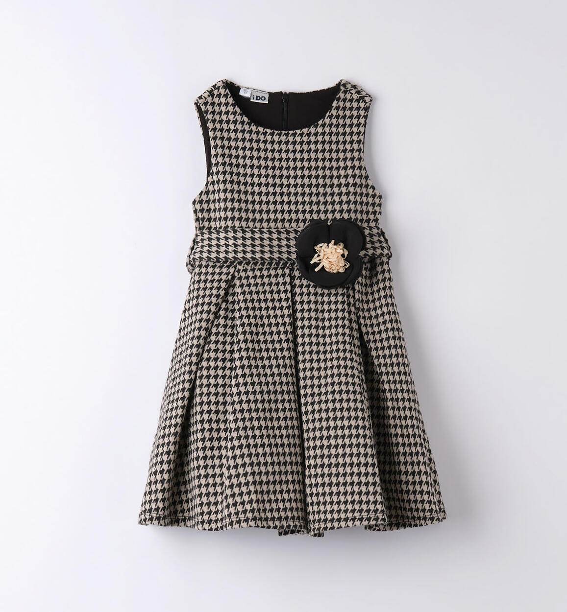 iDO sleeveless dress for girls aged 9 months to 8 years BEIGE iDO