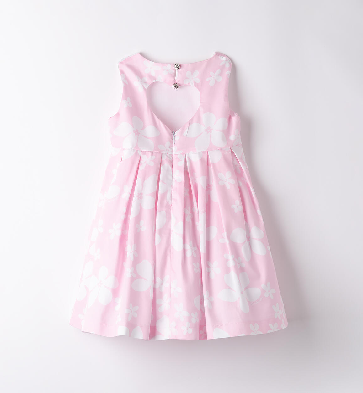 Abito elegante bambina ROSA-BIANCO-6BLR - 1450B33600