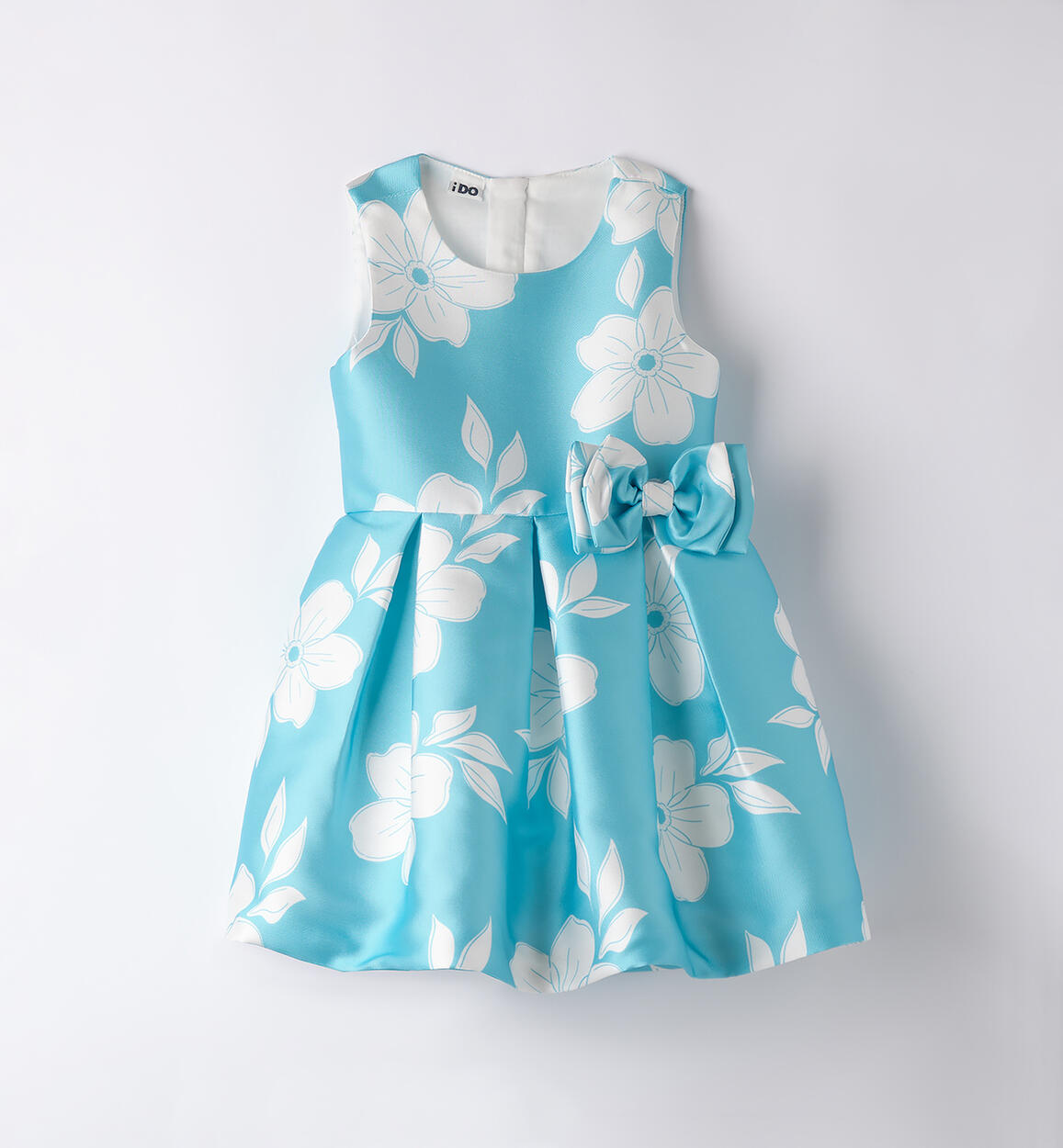 Abito elegante bambina TURCHESE-PANNA-6BCU - 1444B34300