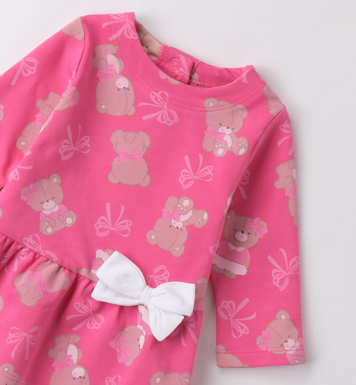 Abito estivo neonata FUCSIA-BEIGE-6BGE - 0444B14300