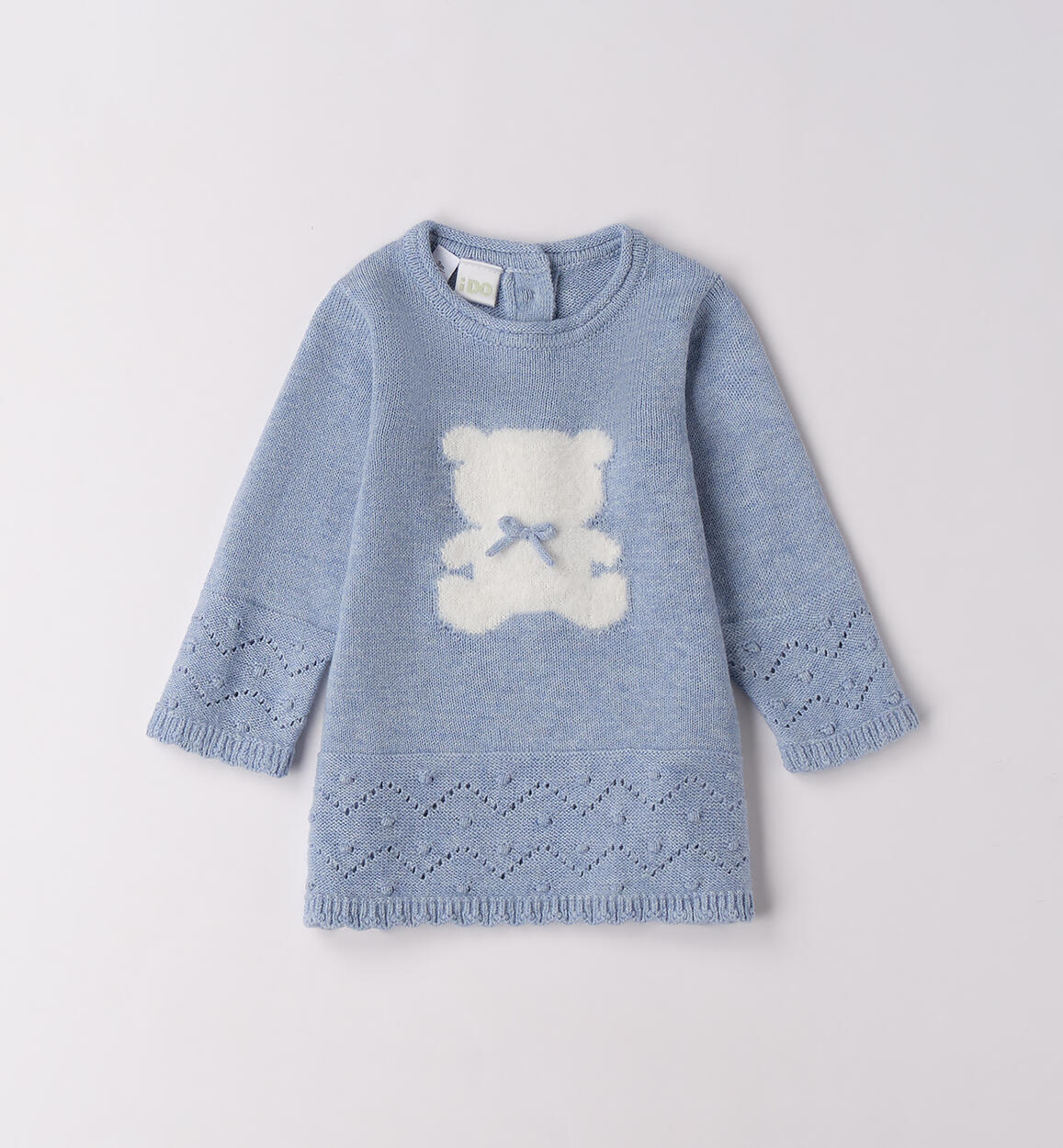 Abito iDO neonata AZZURRO MELANGE-8925 - 0444F10000