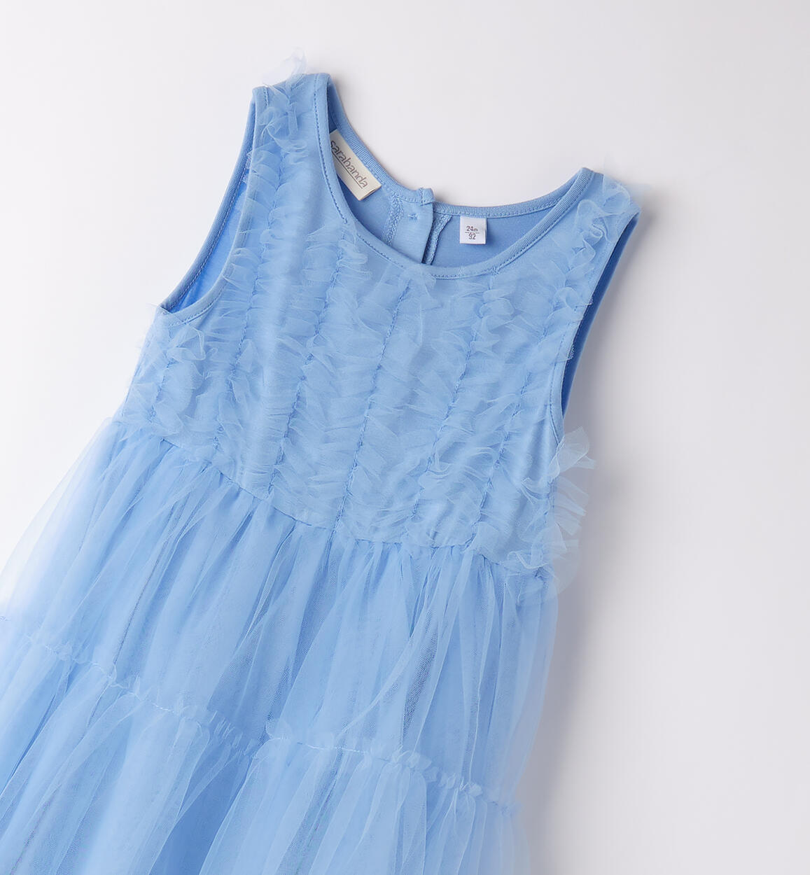 Abito in tulle bambina AZZURRO-3635 - 1450B33800