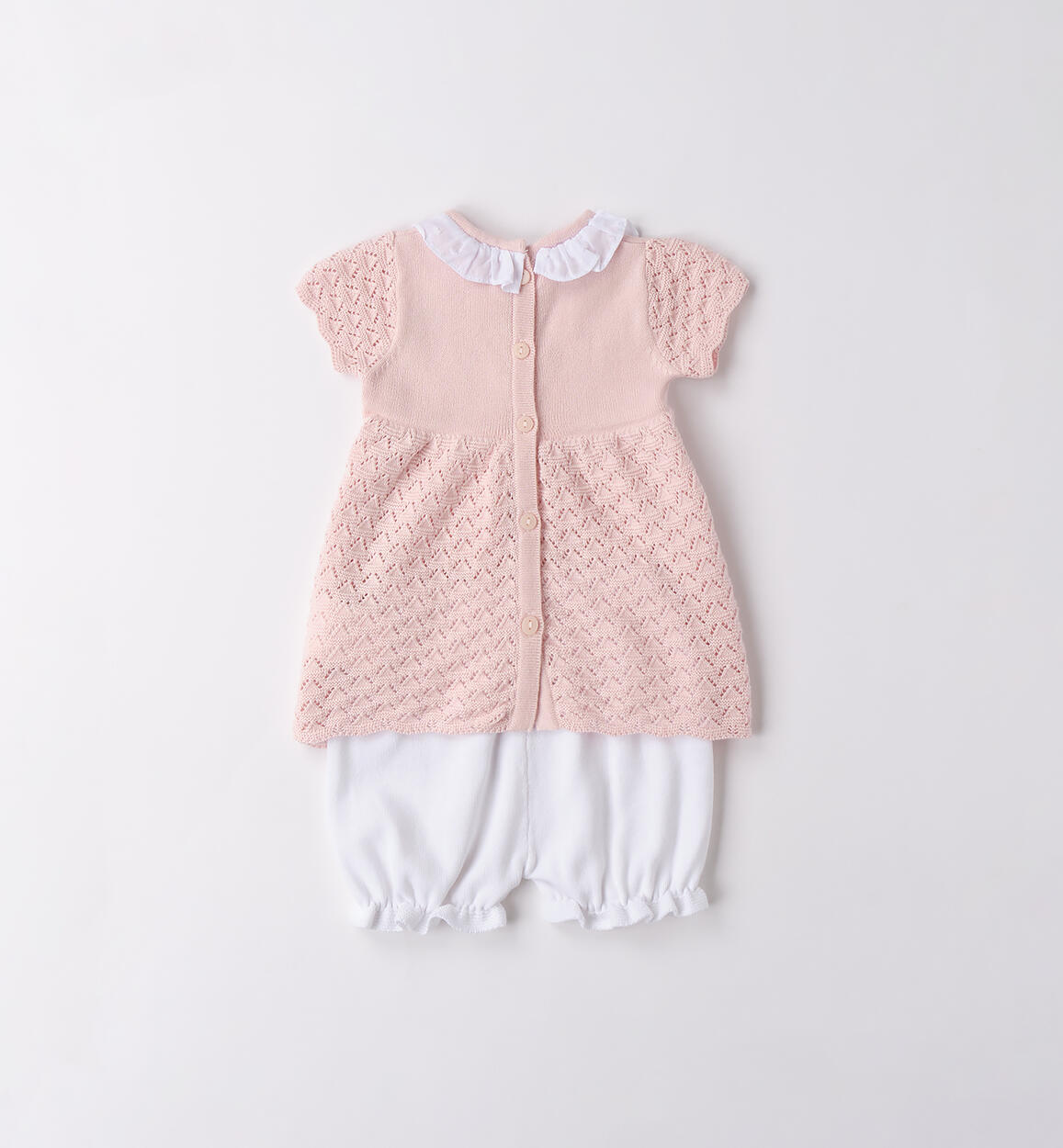 Abito neonata 100% cotone PINK-2714 - 0444B09100