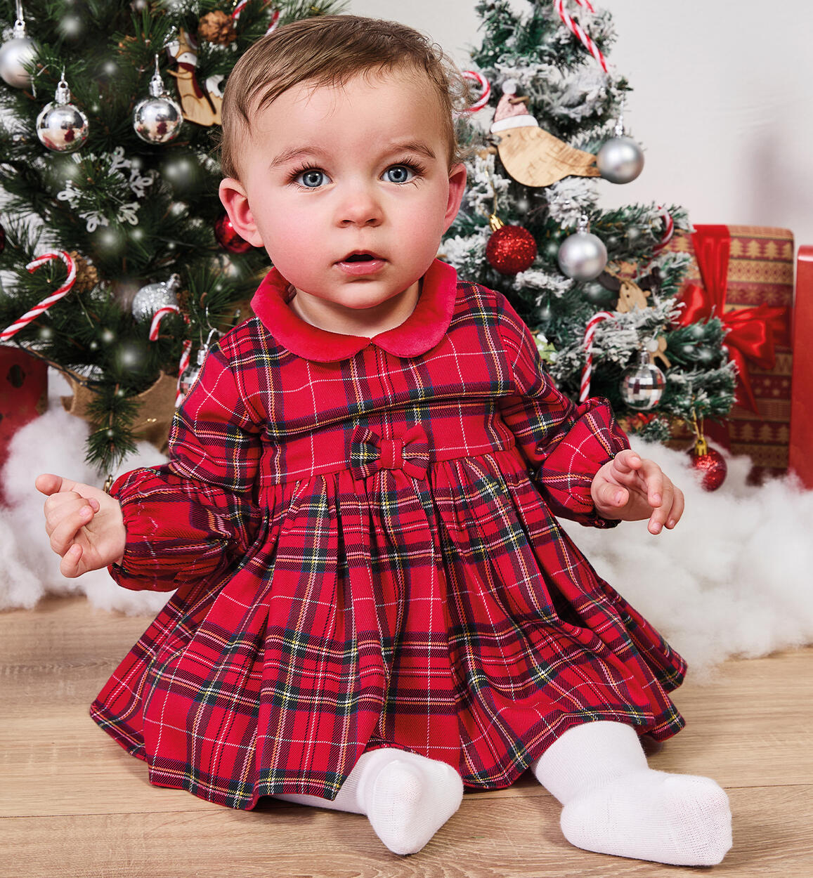 Abito per Natale bimba ROSSO iDO