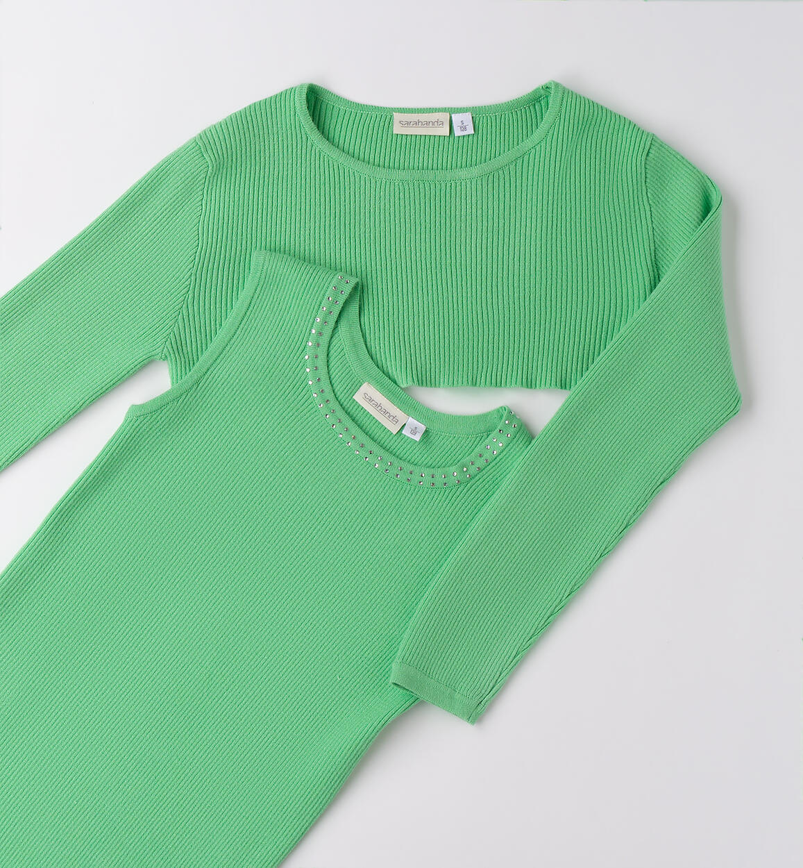 Abito ragazza due pezzi VERDE BOUQUET-5142 - 2680B57300