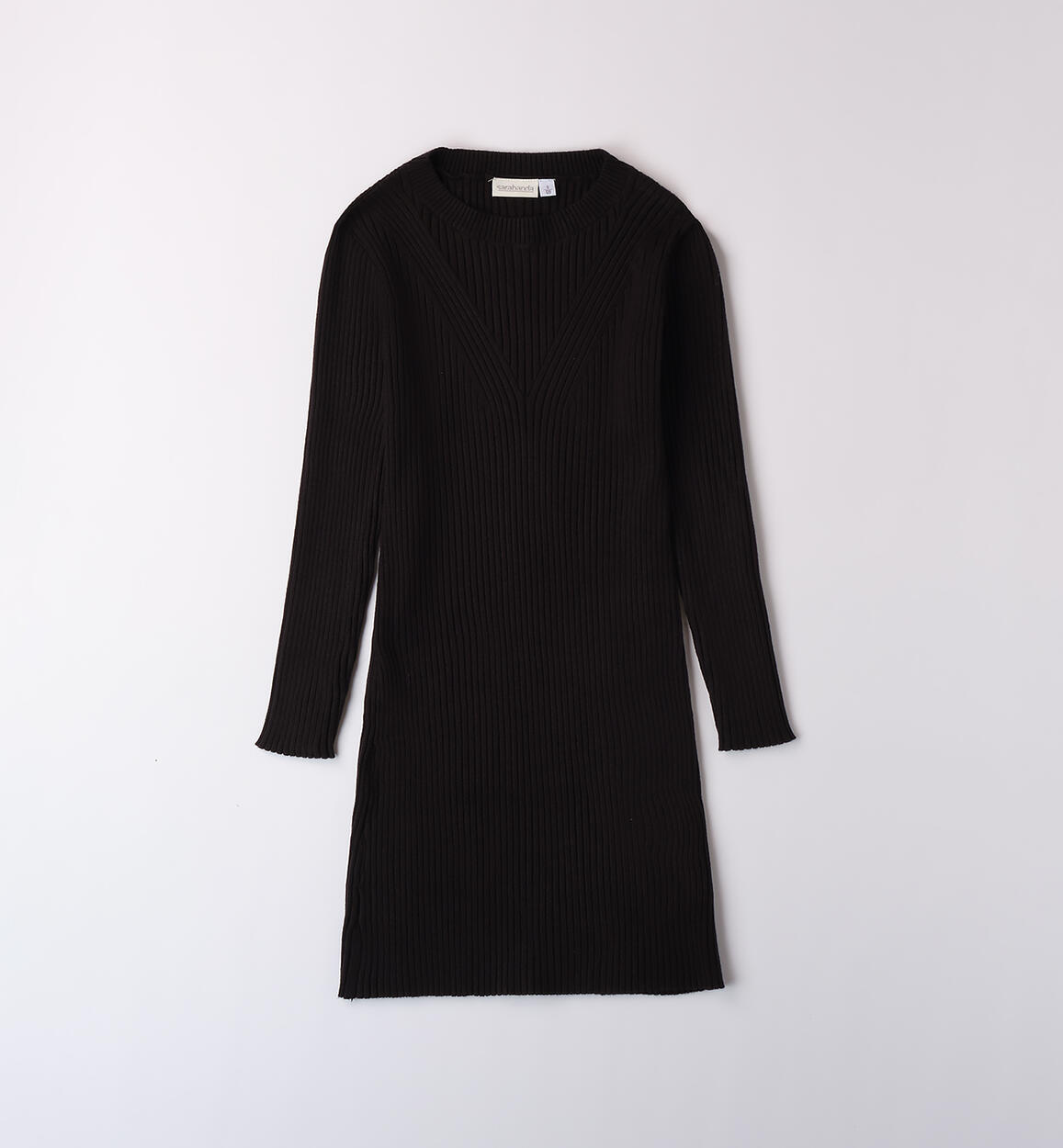 Abito ragazza in tricot NERO Sarabanda