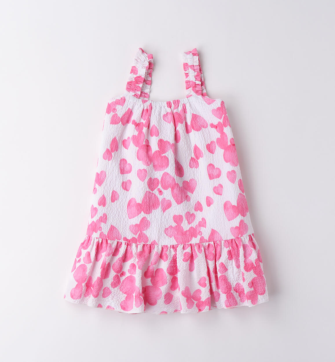 Abito smanicato bambina BIANCO-ROSA-6BHD - 1454B49500