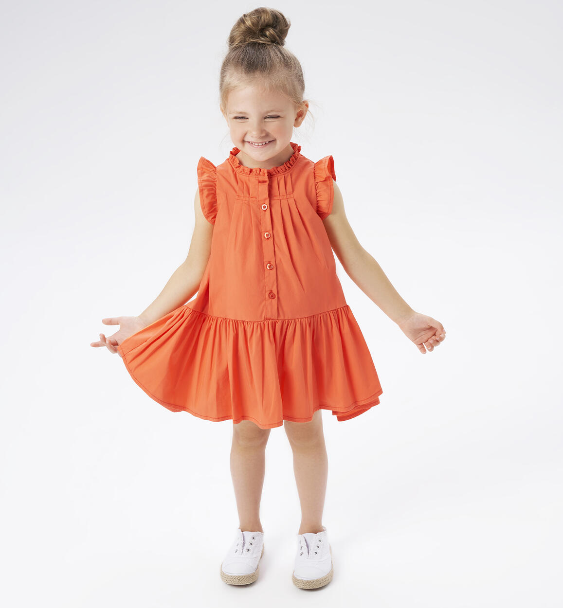 iDO sleeveless dress for girls from 9 months to 8 years RED iDO