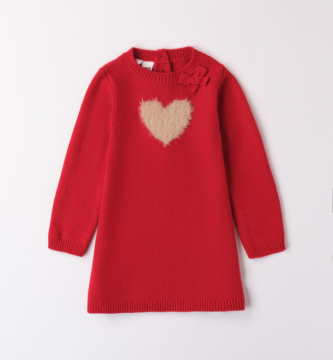 Abito tricot bambina ROSSO iDO