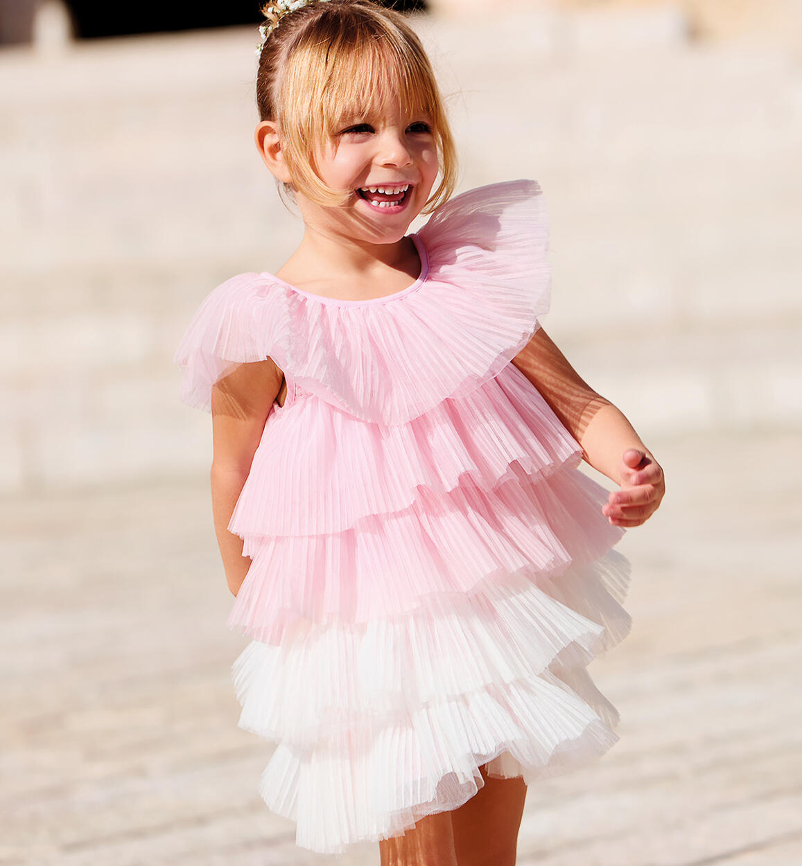 Abito tulle bambina ROSA Sarabanda