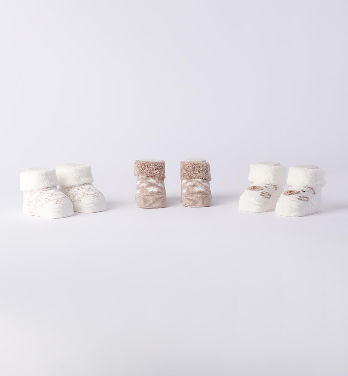 Babbucce neonato modello unisex PANNA-0112 - 0033F31271
