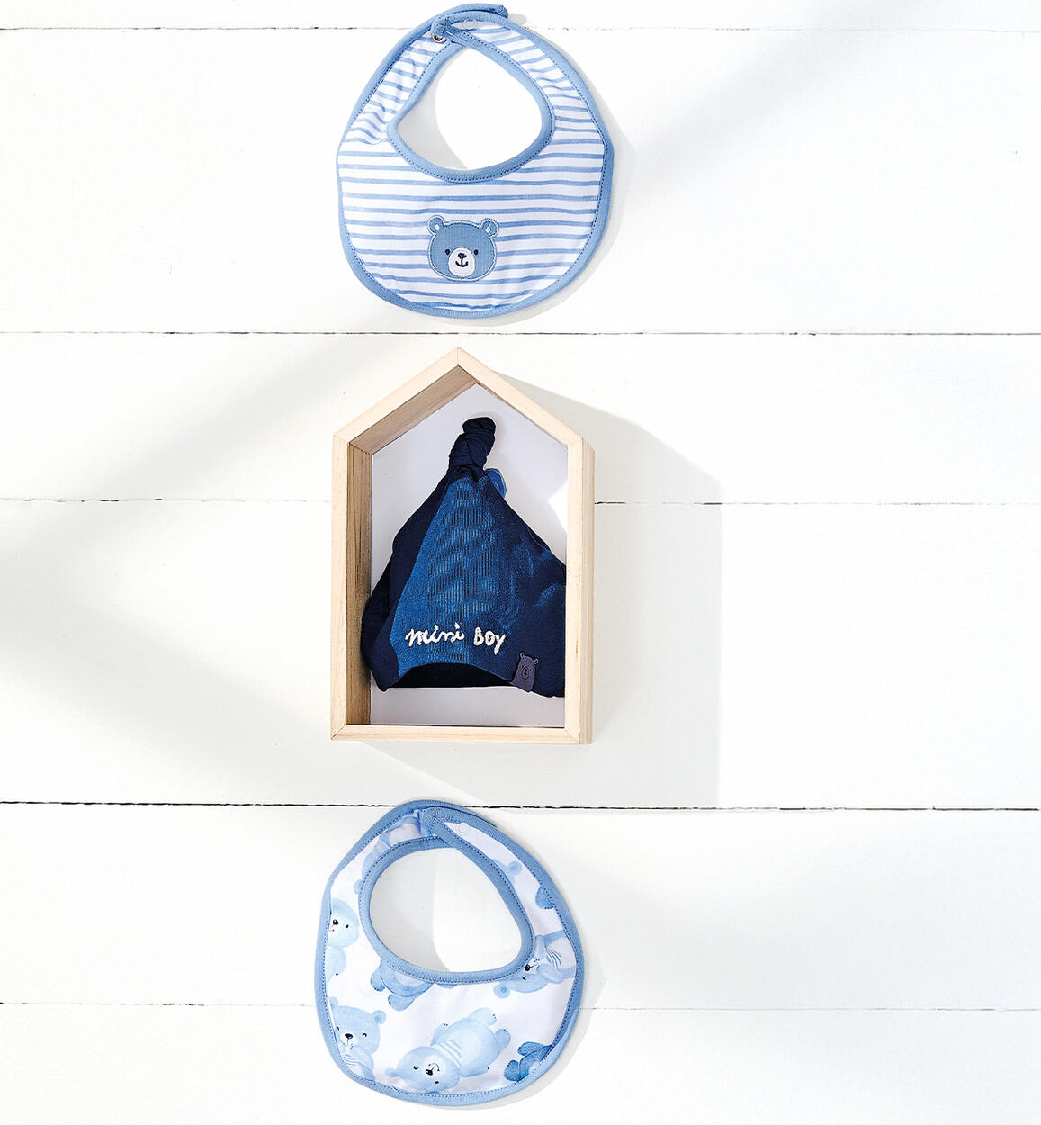 Bavagli per neonato AZZURRO iDO