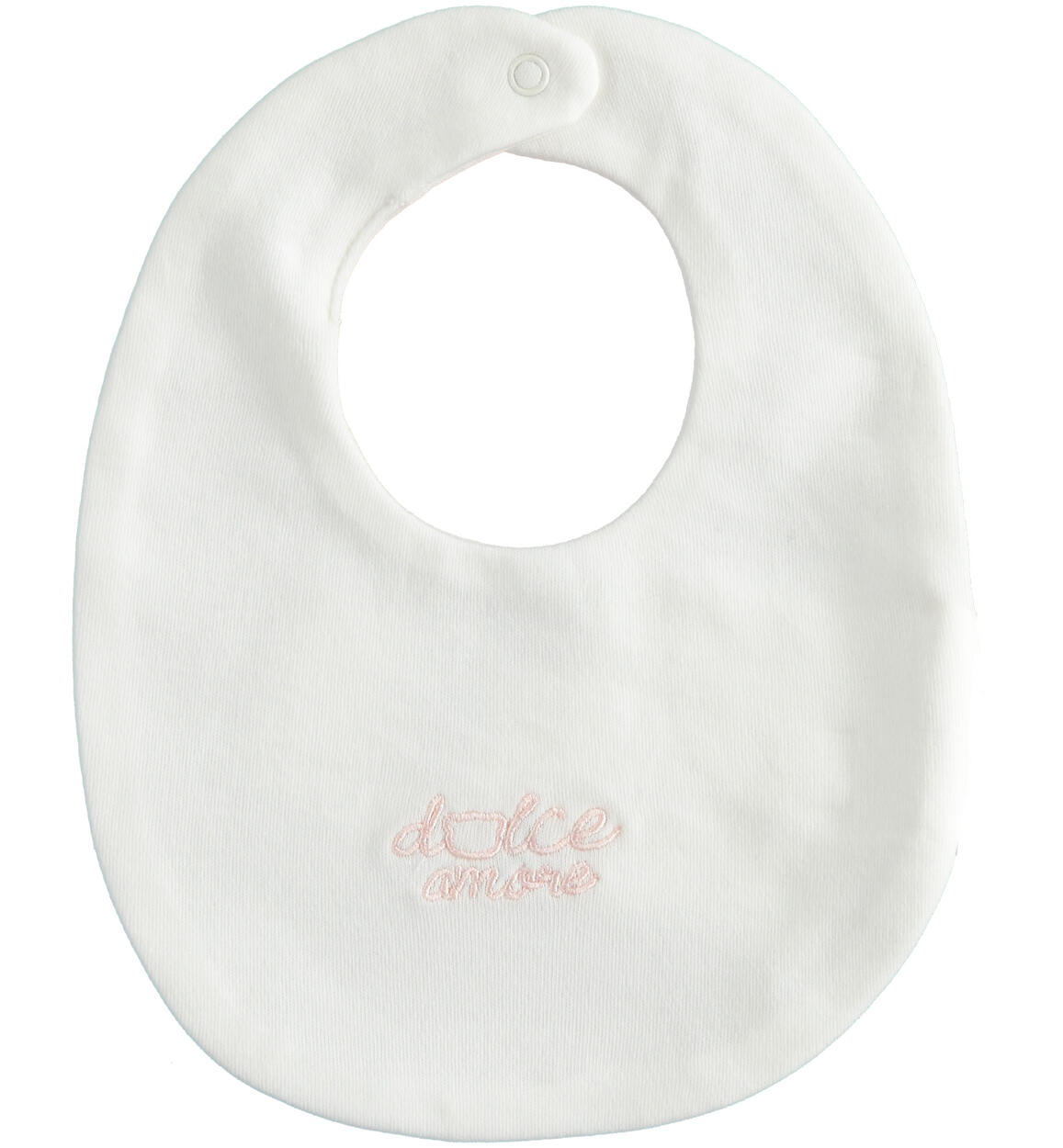 Minibanda embroidered new-born bib from 0 to 24 months CREAM Minibanda