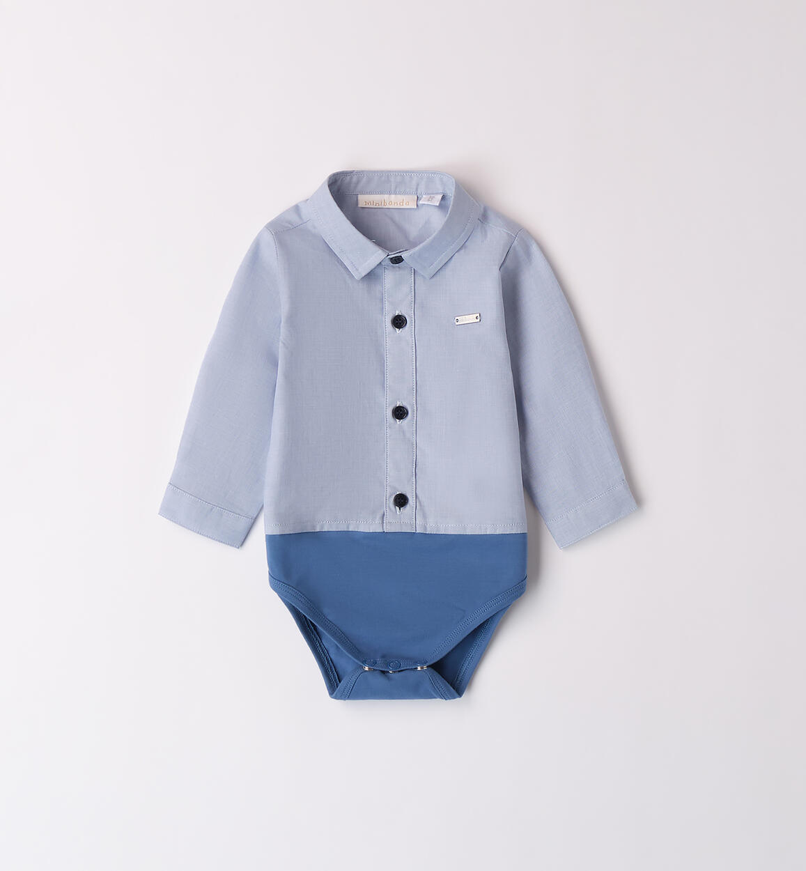 Body camicia neonato BLU Minibanda