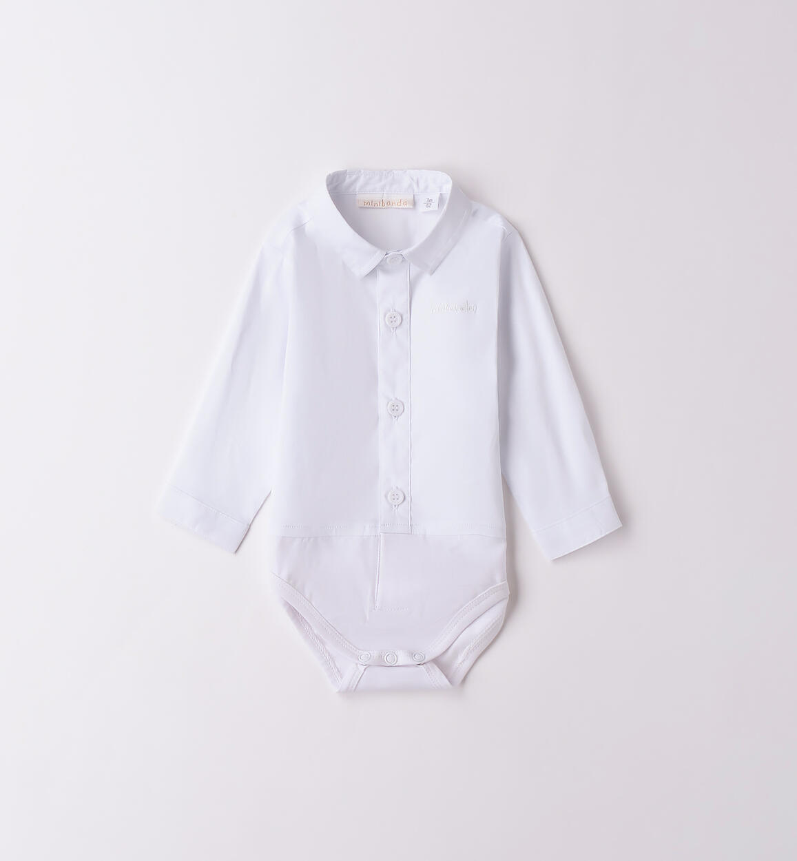 Body camicia neonato BIANCO Minibanda