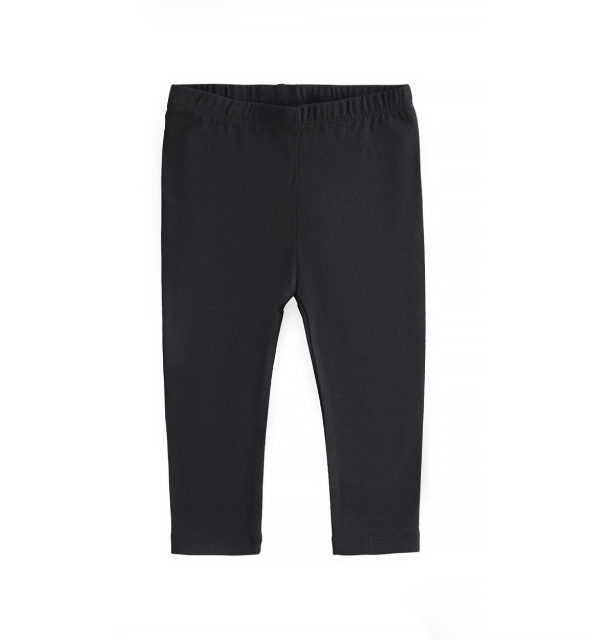 Caldo leggings bambina tinta unita NERO iDO