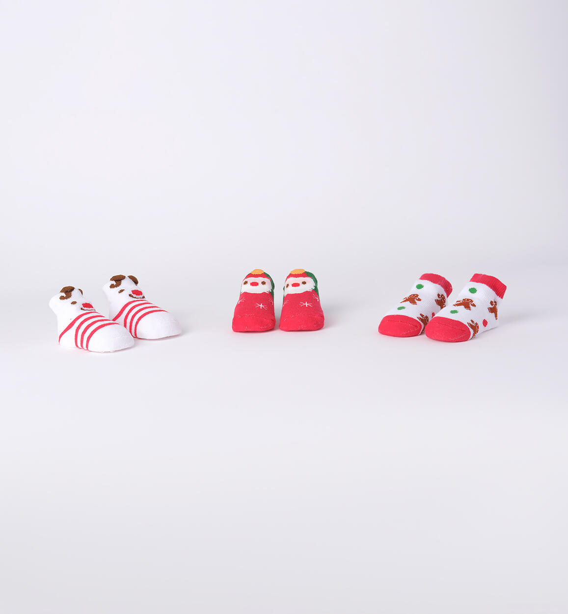 Calzini natalizi neonato ROSSO iDO