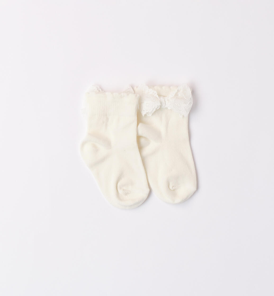 Calzini neonata con fiocco PANNA iDO