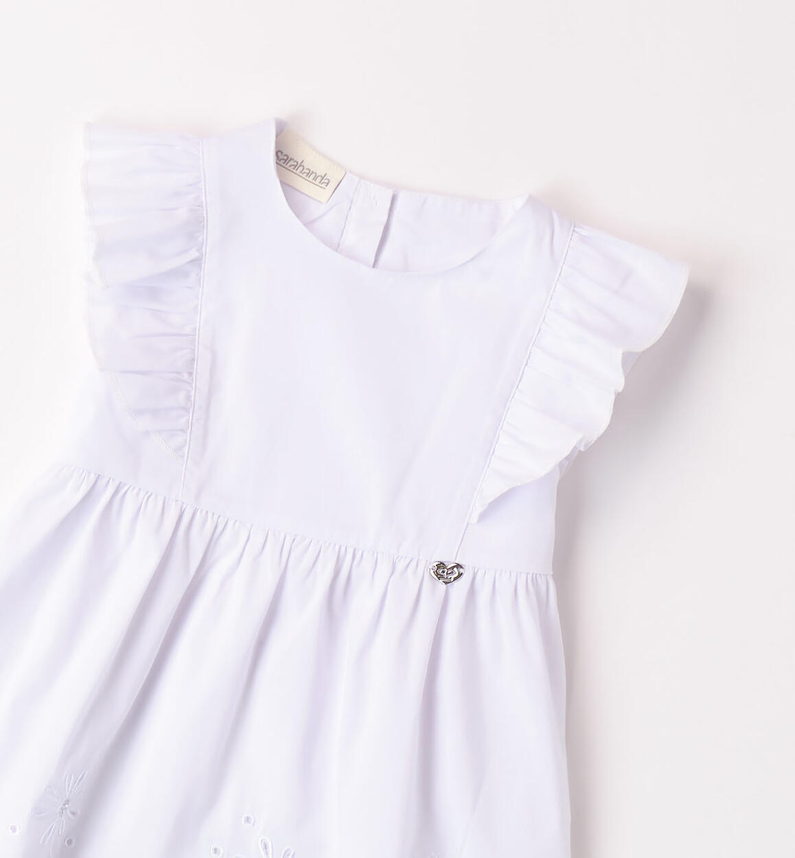 Camicetta bambina con fiori BIANCO-0113 - 1390831400