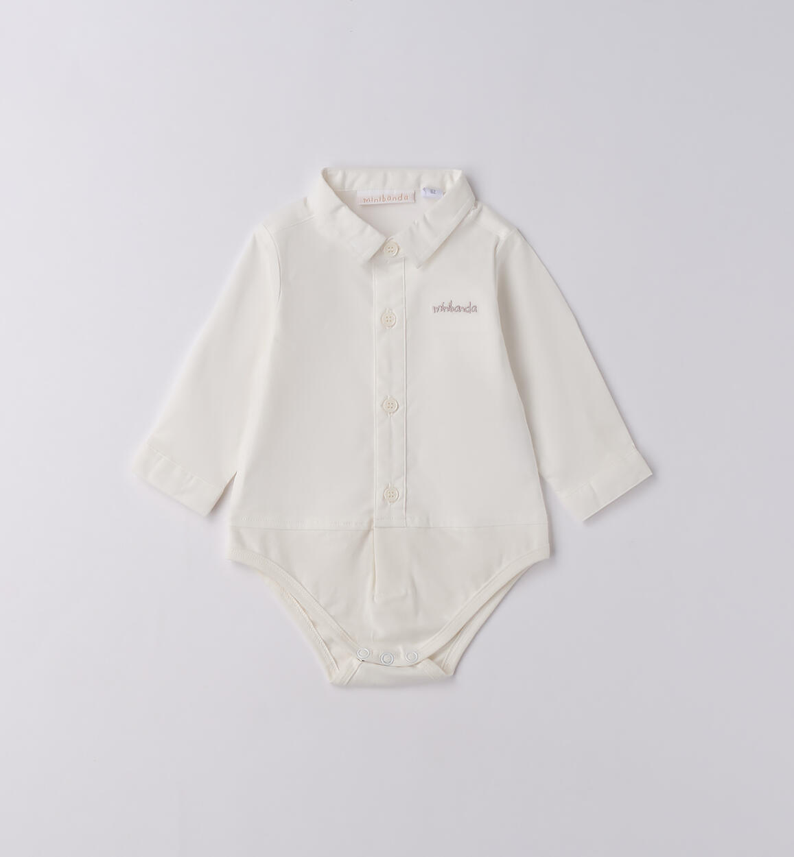 Camicia a body neonato PANNA Minibanda