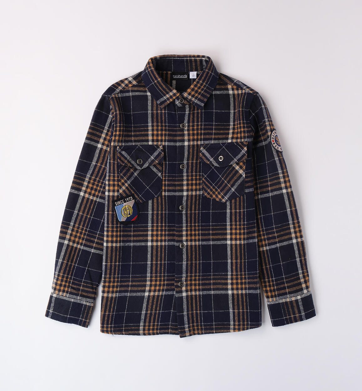 Camicia a quadri ragazzo BLU Sarabanda