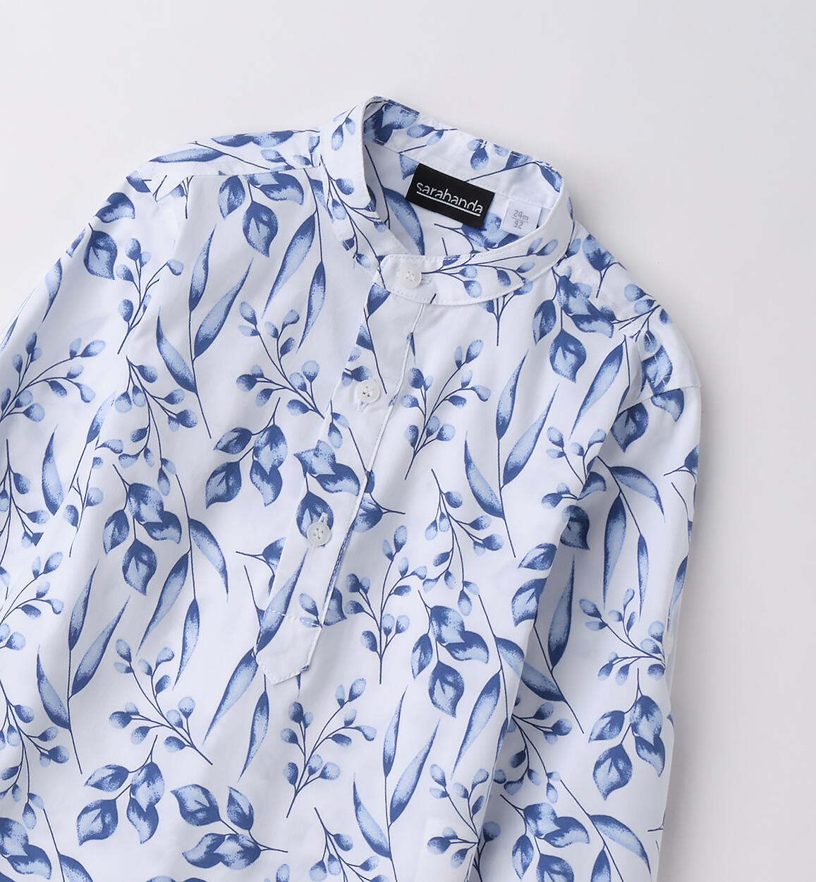 Camicia alla coreana bambino BIANCO-AVION-6BHQ - 1180B04400