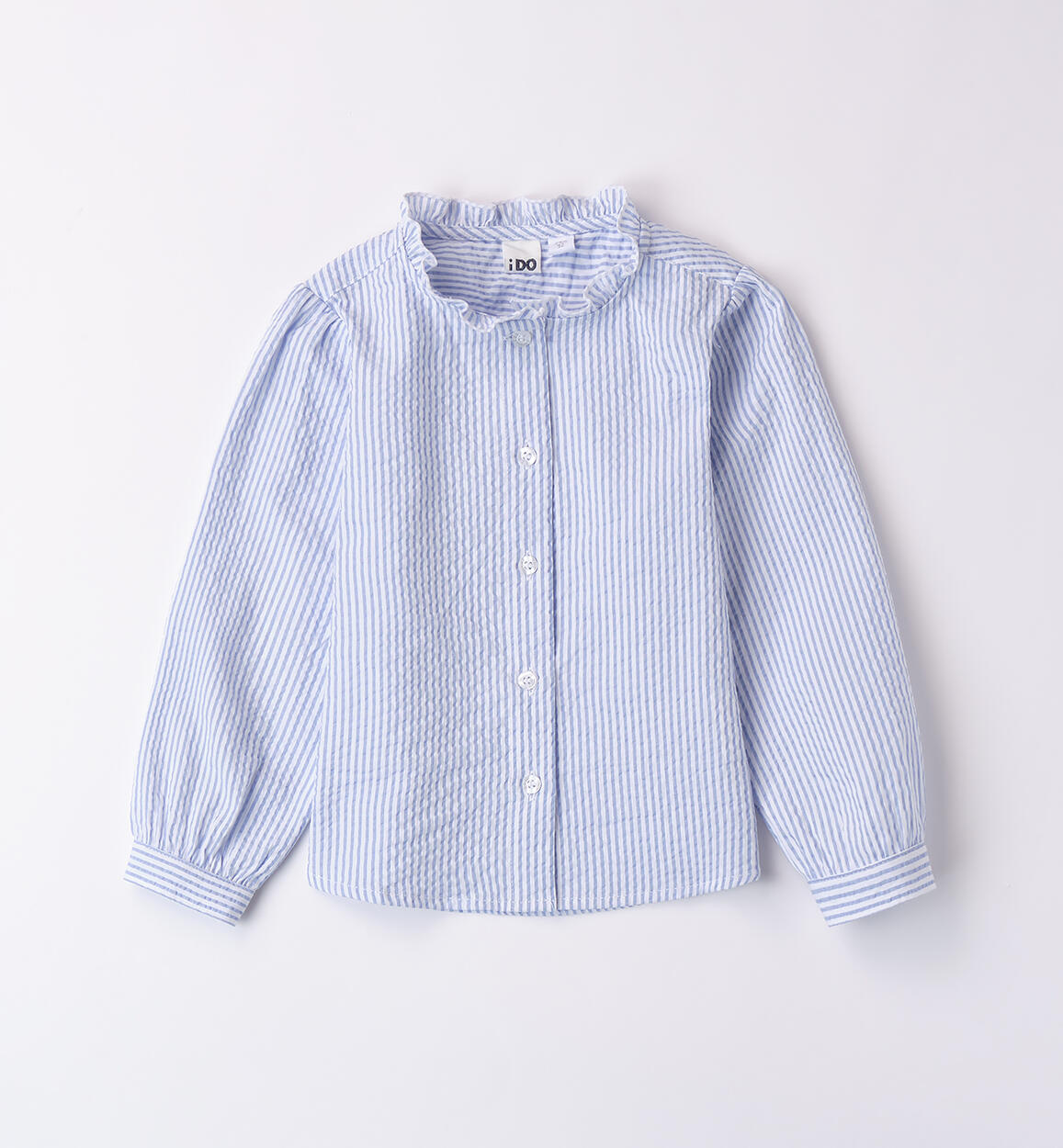 Camicia bambina a righe AZZURRO-3664 - 1384B33100