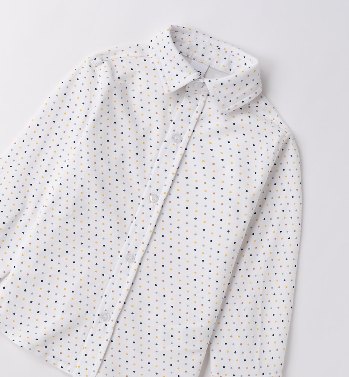 Camicia bambino elegante BIANCO-BLU-6BTX - 1184F26600