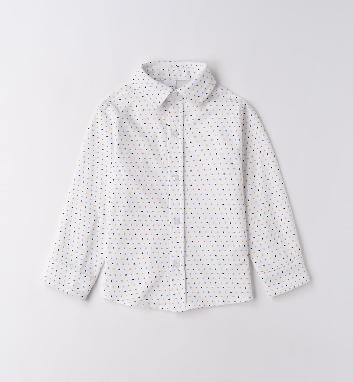 Camicia bambino elegante BIANCO-BLU-6BTX - 1184F26600
