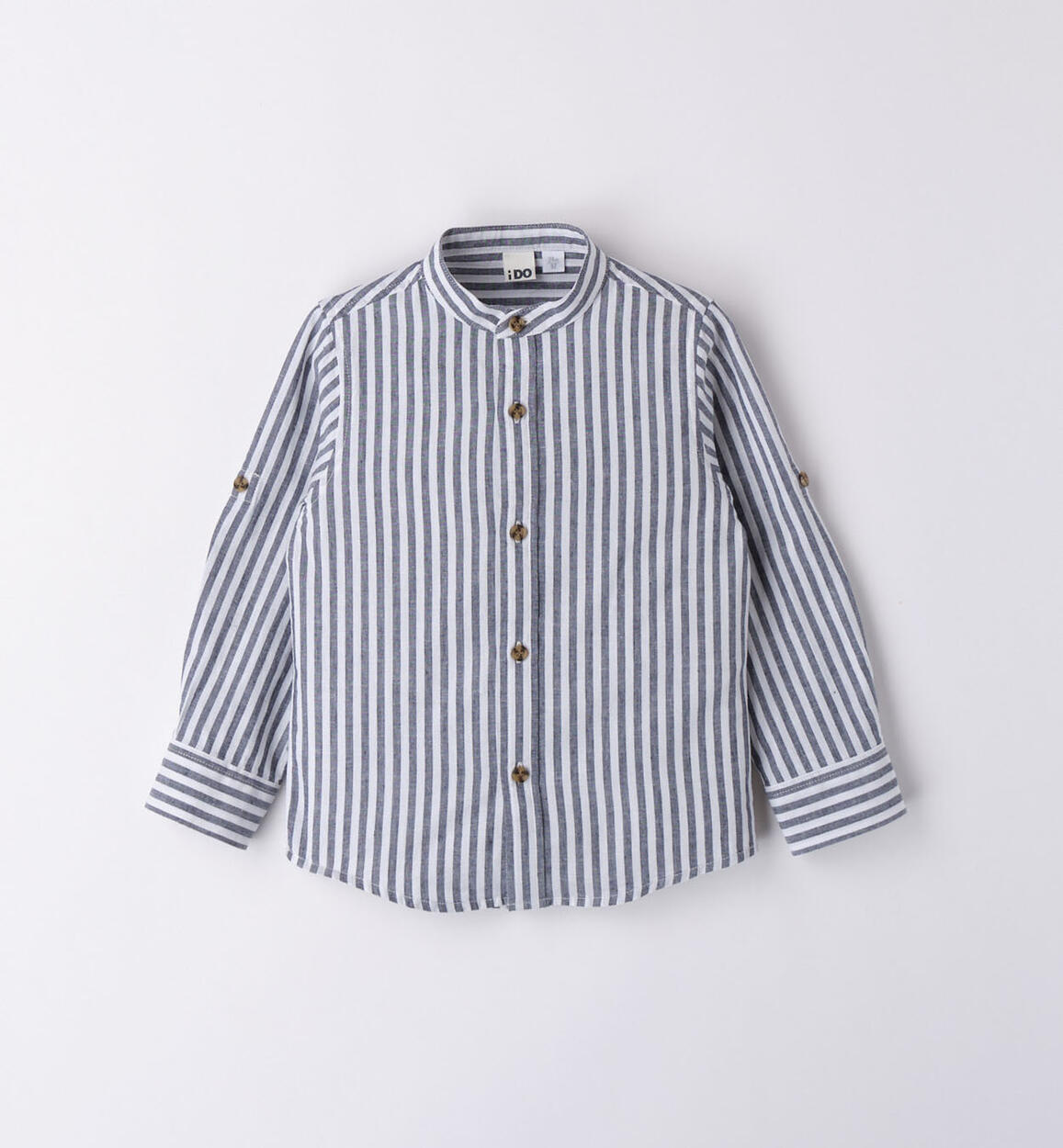 Camicia bambino rigata BLU iDO