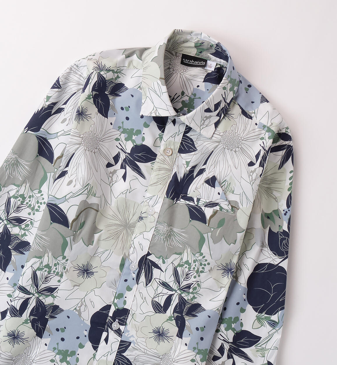 Camicia bambino Sarabanda BIANCO-MULTICOLOR-6BFW - 2320B65200