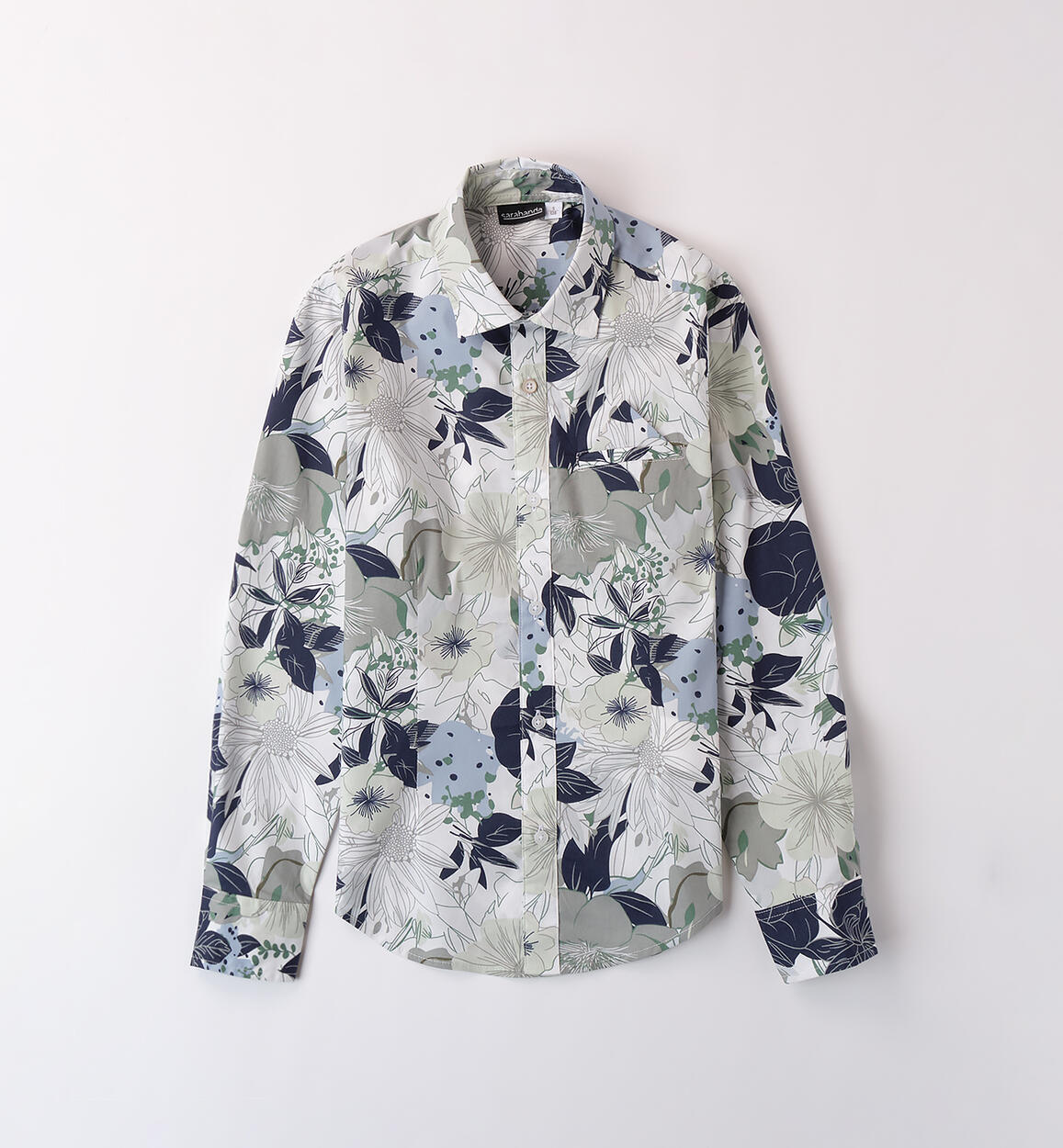 Camicia bambino Sarabanda BIANCO-MULTICOLOR-6BFW - 2320B65200